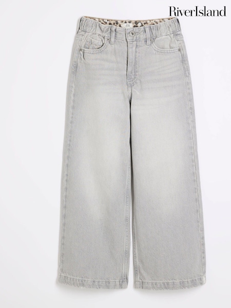 River Island Girls 100% Cotton Wide Leg Jeans (B04312) | €16