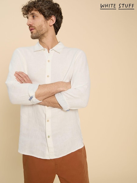 White Stuff Pembroke 100% Linen Shirt (B04321) | 287 LEI