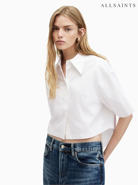 AllSaints White Joanna Shirt (B04407) | €54