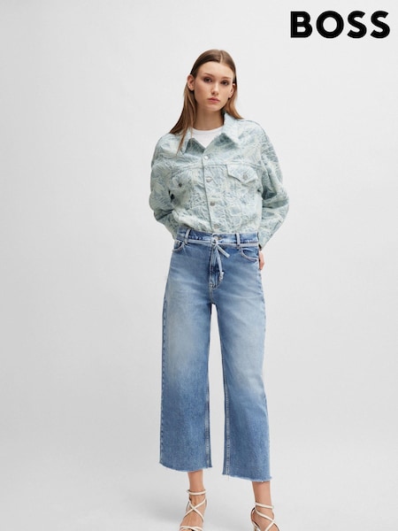 BOSS Blue BOSS Blue Cotton-Denim Jacket With Embroidered Pattern (B04492) | €147
