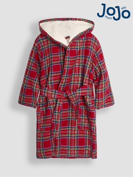 Красная шотландка - Jojo Maman Bébé Tartan Cosy Dressing Gown (B04540) | €40