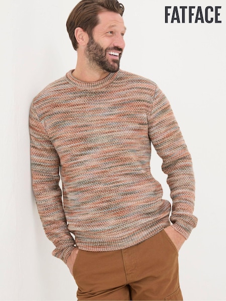 FatFace Orange Ombre Crew Neck Jumper (B04578) | €36.50
