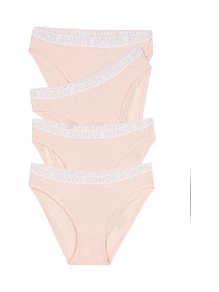 Bonds Pink Solid Colour Sport Bikini Briefs 4 Pack (B04895) | ‏35 د.إ.‏