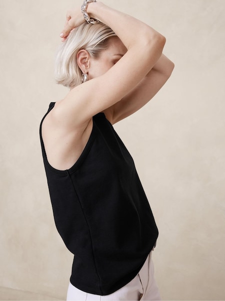 Banana Republic Black Heavy Cotton Tank Top (B04921) | €53