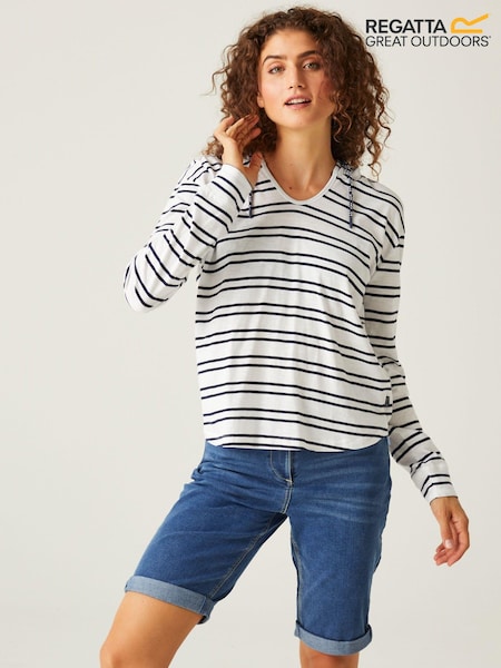 Regatta Cream Minerve Lightweight 100% Cotton Hoodie (B04962) | kr400