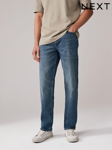 Blue Vintage Relaxed Fit 100% Cotton Authentic Jeans (B05041) | €23