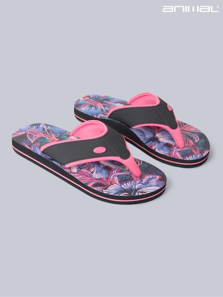 Animal Pink Animal Kids Swish Flip-Flops (B05168) | €30