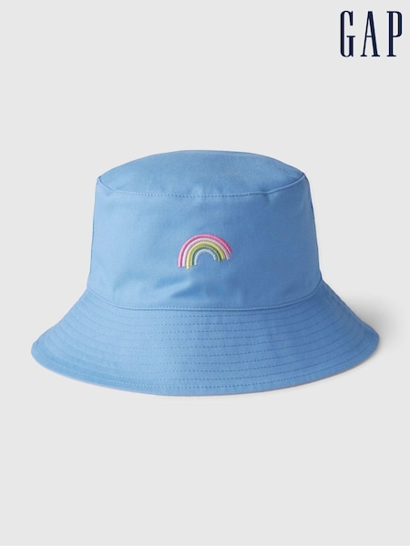 Gap Blue Rainbow Kids Cotton Reversible Bucket Hat (B05328) | €7