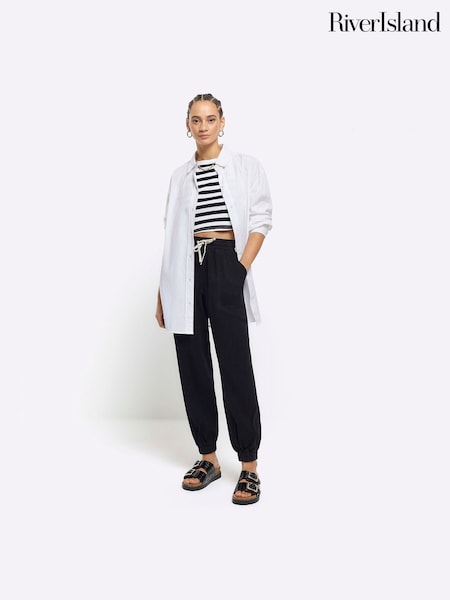 River Island Lyocell Cuffed Joggers (B05734) | R$ 375