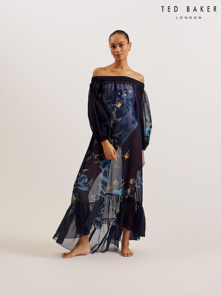Ted Baker Blue Sabrinn Off The Shoulder Cover-Up (B05742) | €95