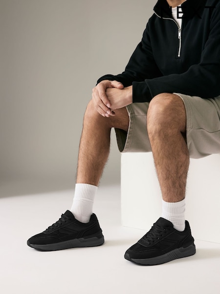 Black Mesh Trainers (B05898) | 120 zł
