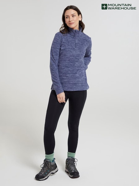 Mountain Warehouse Aqua Blue Womens Snowdon Melange Fleece (B06033) | €32