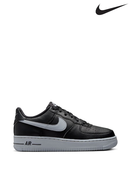 Nike BlackGrey Air Force 1 Trainers (B06234) | €99