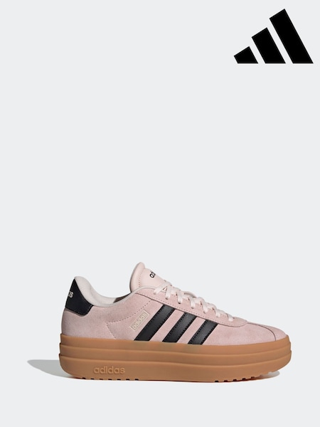 adidas Pink/Black VL Court Bold Trainers (B06262) | AED204