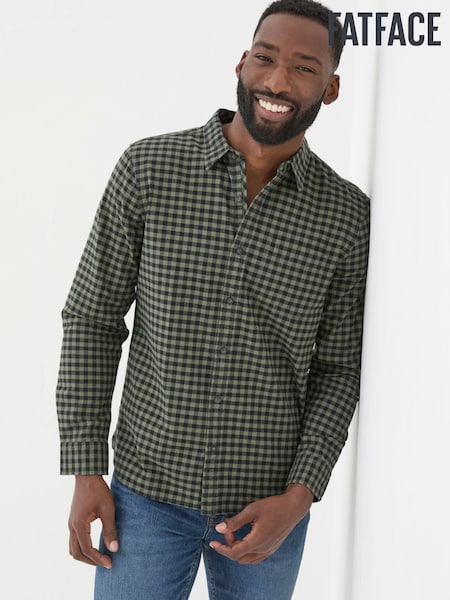 FatFace Green Everly Gingham Shirt (B06282) | €39.50