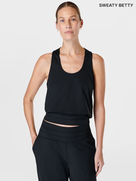Sweaty Betty Black Gaia Yoga Tank (B06353) | ₪251