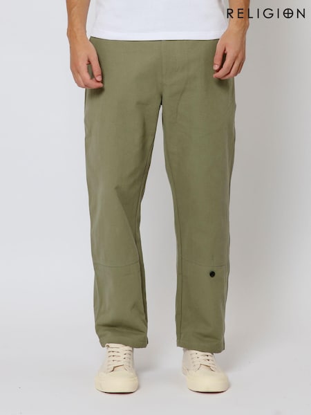 Religion Green Button 100% Cotton Chinos (B06380) | €42