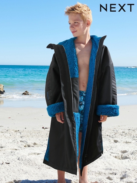 Black Waterproof Changing Robe (3-16yrs) (B06454) | 257 QAR - 277 QAR