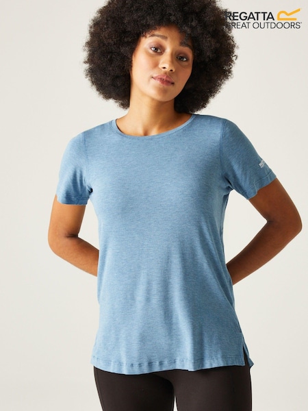 Blau - Regatta Ballyton Short Sleeve Sports T-Shirt (B06526) | 18 €
