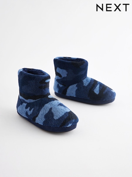 Blaue Camo - Warm Lined Slipper Boots (B06591) | 19 € - 23 €
