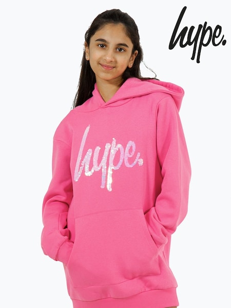 Hype. Girls Pink Leopard Hoodie Dress (B06661) | ‏159 ر.س.‏