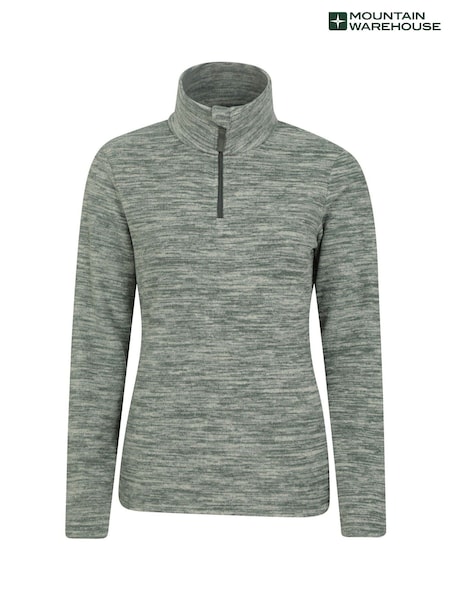 Vihreä - Mountain Warehouse Womens Snowdon Melange Half-zip Fleece (B06745) | €39