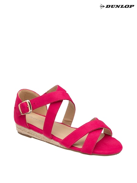 Dunlop Pink Wedges Open Toe Sandals (B06778) | €27