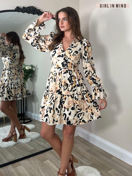 Girl In Mind Gia Animal Mini Dress (B06780) | 143 LEI