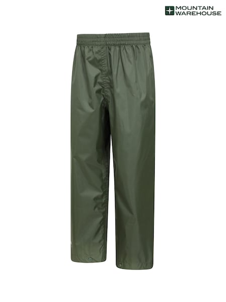 Mountain Warehouse Green Kids Pakka II Waterproof Overtrousers (B06793) | €27