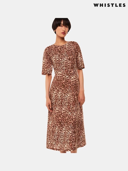 Whistles Natural Marble Spot Veda Dress (B06867) | €83