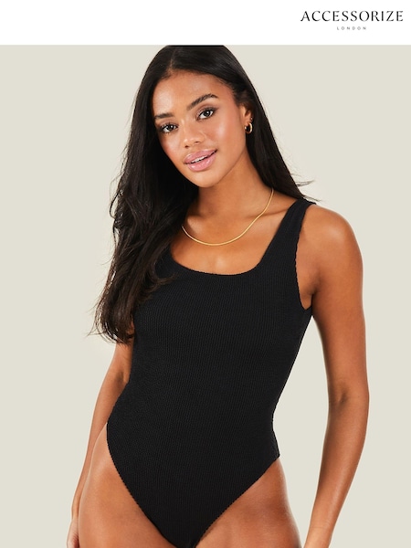 Accessorize Black Crinkle Swimsuit (B06924) | €57