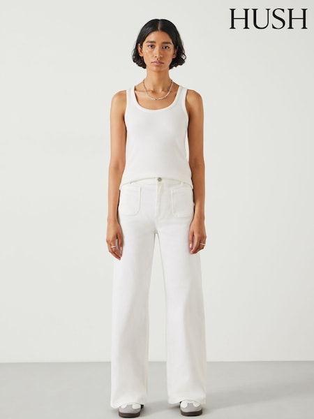 Hush White Rowan Flared Jeans (B07005) | €126