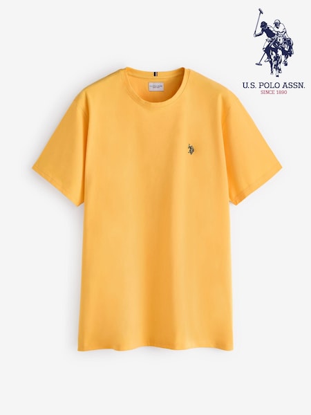 U.S. Polo Assn. Orange Mens Big & Tall Double Horsemen 100% Cotton T-Shirt (B07050) | €40