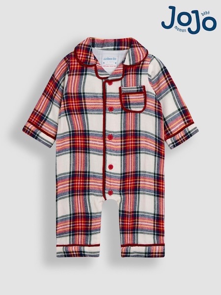Crème - Jojo Maman Bébé 100% Cotton All-in-one Pyjamas (B07066) | € 26