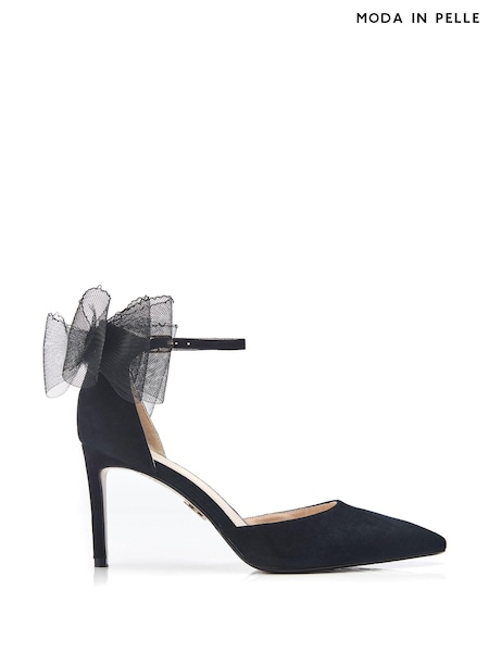 Moda in Pelle Jazlyne Stilletto Pointed Shoes With Bow Trim (B07106) | ₪498