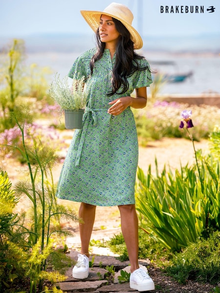 Brakeburn Green Elsie Dress (B07110) | €71
