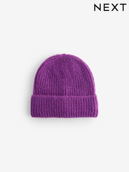 Vijolična - Chunky Rib Beanie Hat (1-16yrs) (B07189) | € 4 - € 8