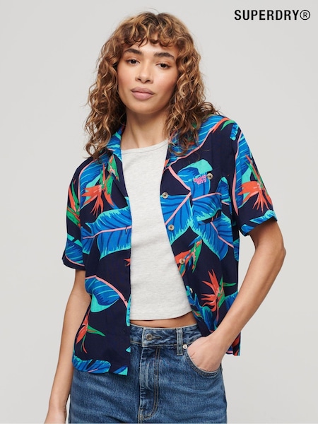 Superdry Blue Beach Resort Shirt (B07208) | €51