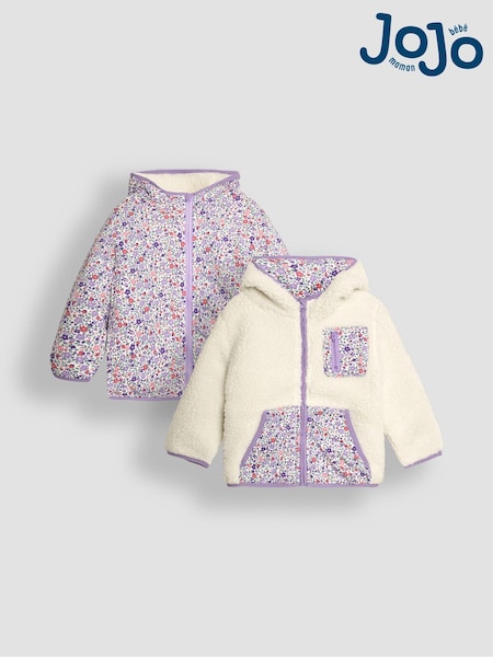 Jojo Maman Bébé Reversible Hooded Teddy Fleece (B07270) | €52