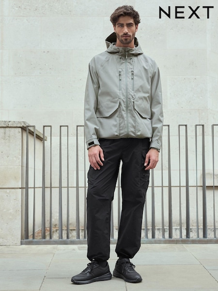 Black Relaxed Fit Tech Utility Pocket Cargo Trousers (B07627) | €46