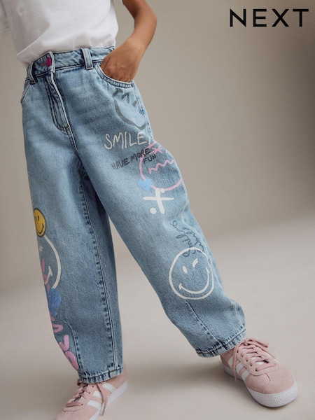 دنيم - SmileyWorld® 100% Cotton Barrel Jeans (3-16yrs) (B07728) | ‏124 ر.ق. - ‏148 ر.ق.