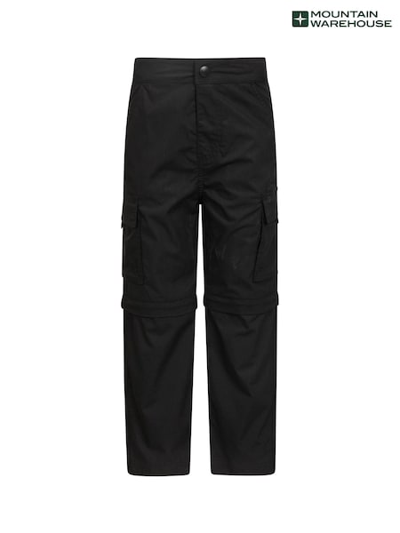 Mountain Warehouse Black Kids Active Convertible Trousers (B07738) | €34