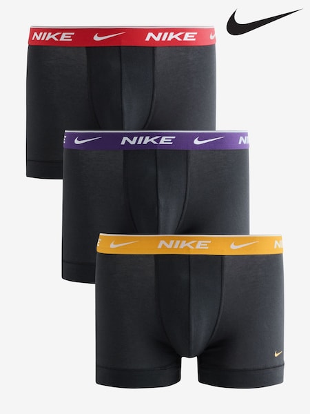 Röd/Lila/Gul - Regular Nike Essential Cotton Stretch Boxer Trunks 3 Pack