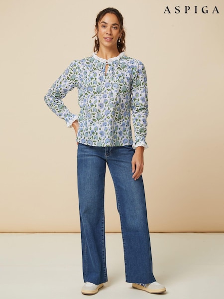 Aspiga Blue Rosie Blouse (B10429) | €72