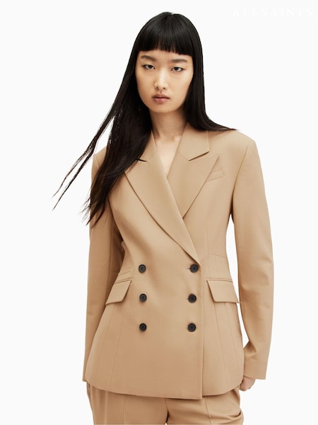 AllSaints Brown Sevenh Blazer (B10534) | €191