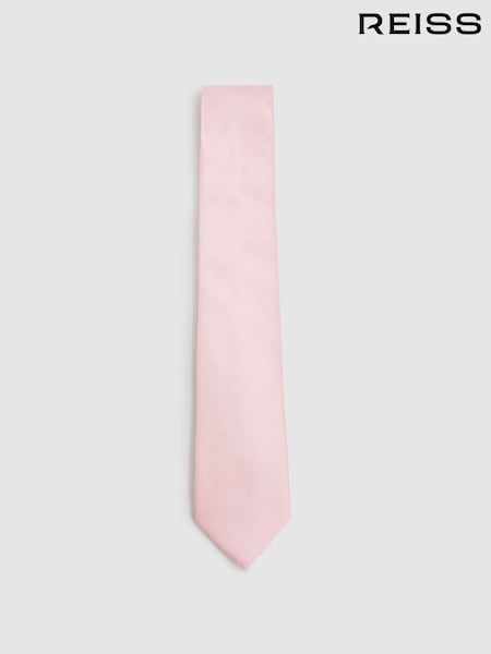 Светло-розовая - Reiss Liam Silk Polka Dot Tie (B10540) | €73