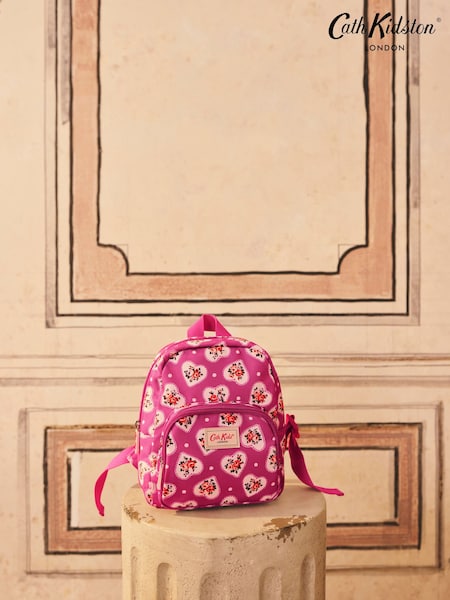 Roz Lace Inimă - Cath Kidston Mini Backpack (B10644) | 151 LEI