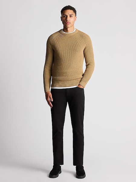 Remus Uomo Natural Textured Crew Neck 100% Cotton Jumper (B10768) | €47.50