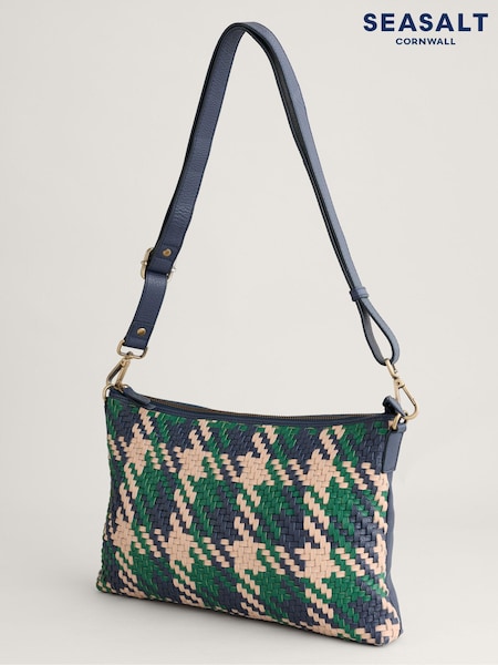 Seasalt Cornwall Green Woven Cornelly Cross-Body Bag (B10782) | €79