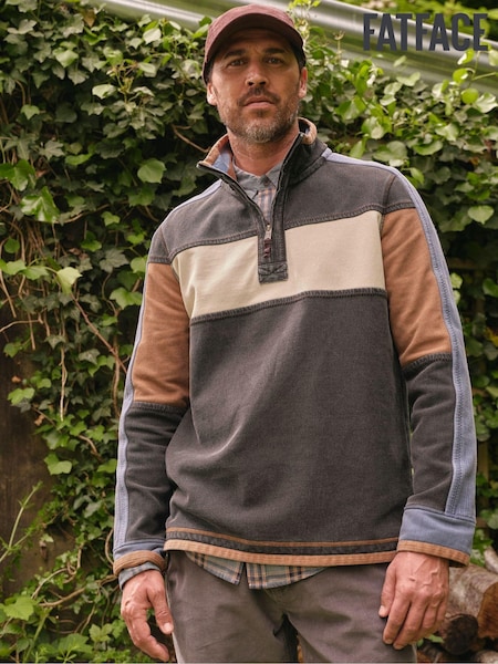 FatFace Airlie Washed Black Panel Sweatshirt (B10914) | €52.50